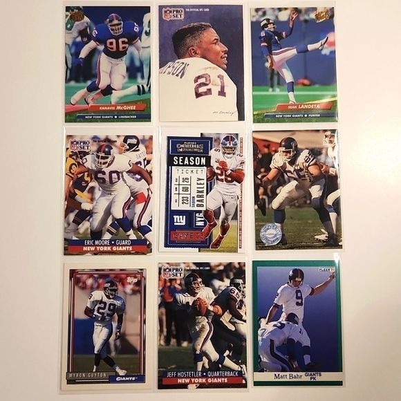 NEW York Giants 54 NFL Trading Cards - Picture 7 of 12